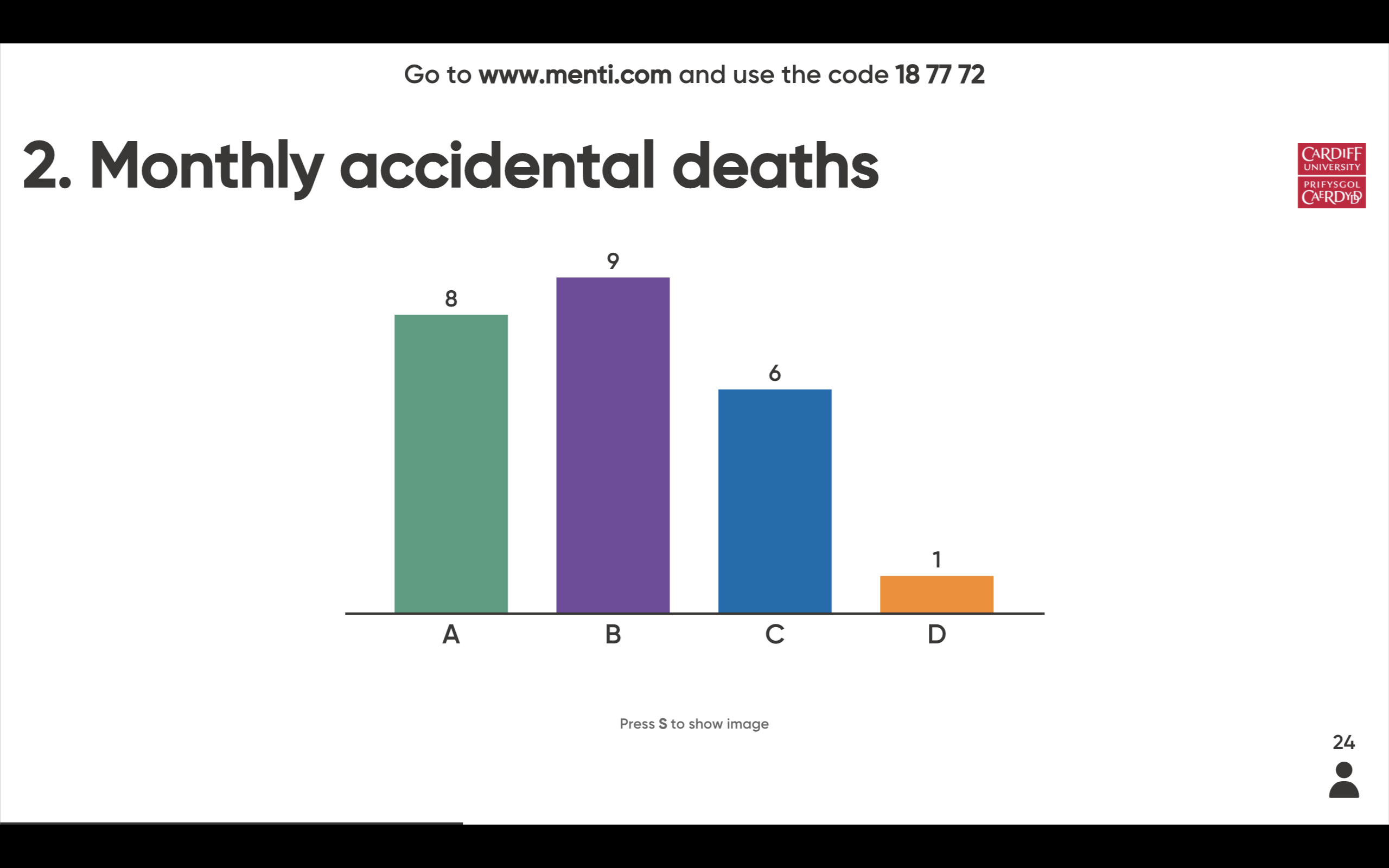  Multiple choice question with Mentimeter